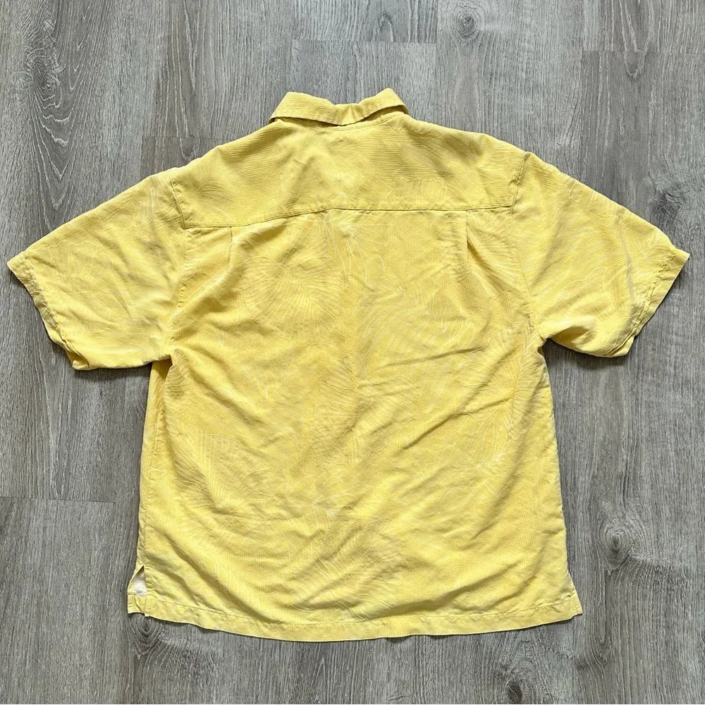 Jamaica Jaxx Yellow short sleeve men’s XL tropical Textured Shirt‎